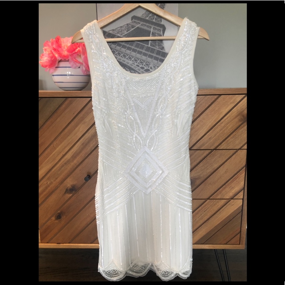 DB studio short white dress